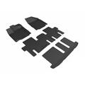3D Maxpider R1 R2 R3 Kagu Floor Mat for Nissan Pathfinder 2013-2017, Black L1NS10701509
